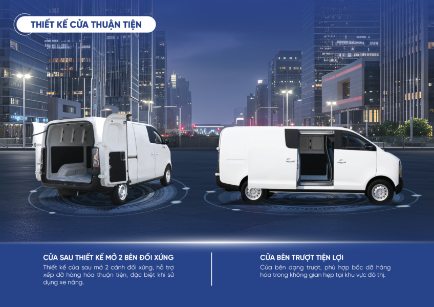 Van điện GK 48EV – thân xe gọn, phù hợp đường phố Sóc Trăng