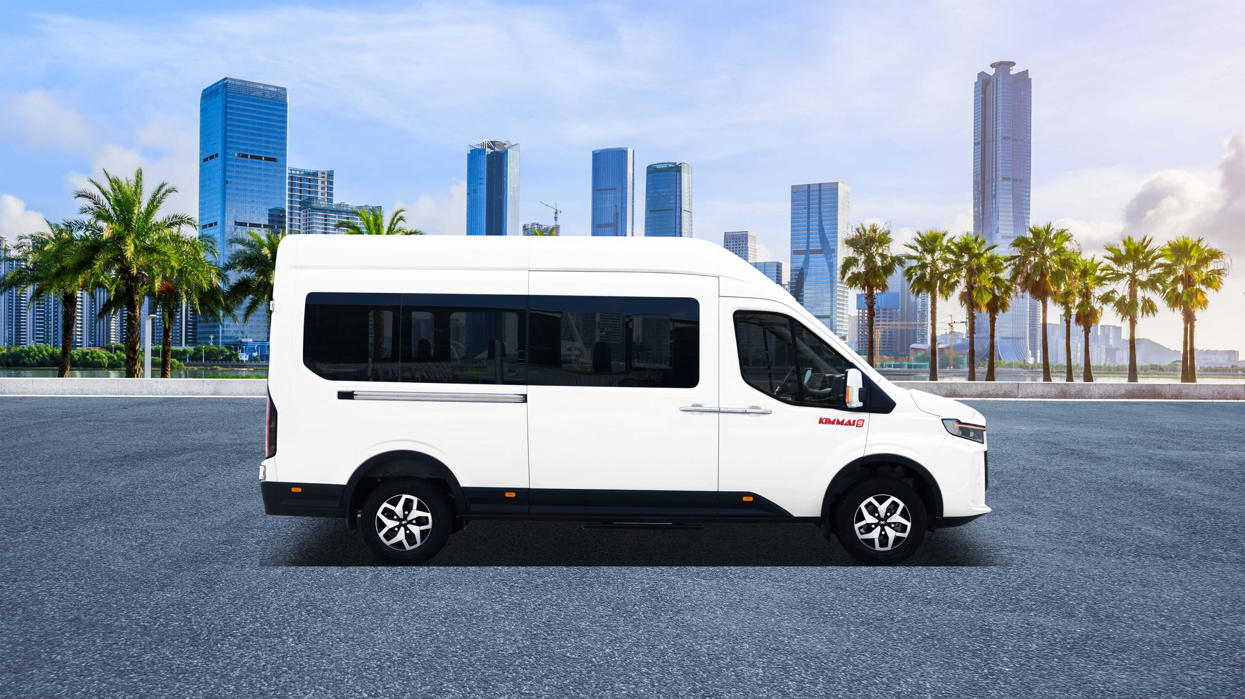 Kim Long KIMMAI9 bản diesel hiện đang lưu hành tại Sóc Trăng, cùng kiểu dáng thân xe với bản EV sắp ra mắt
