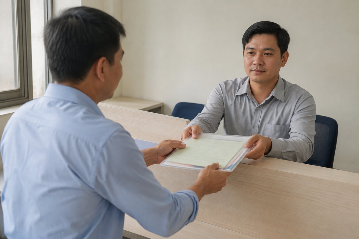 Nộp hồ sơ sang tên xe ô tô tại cơ quan đăng ký