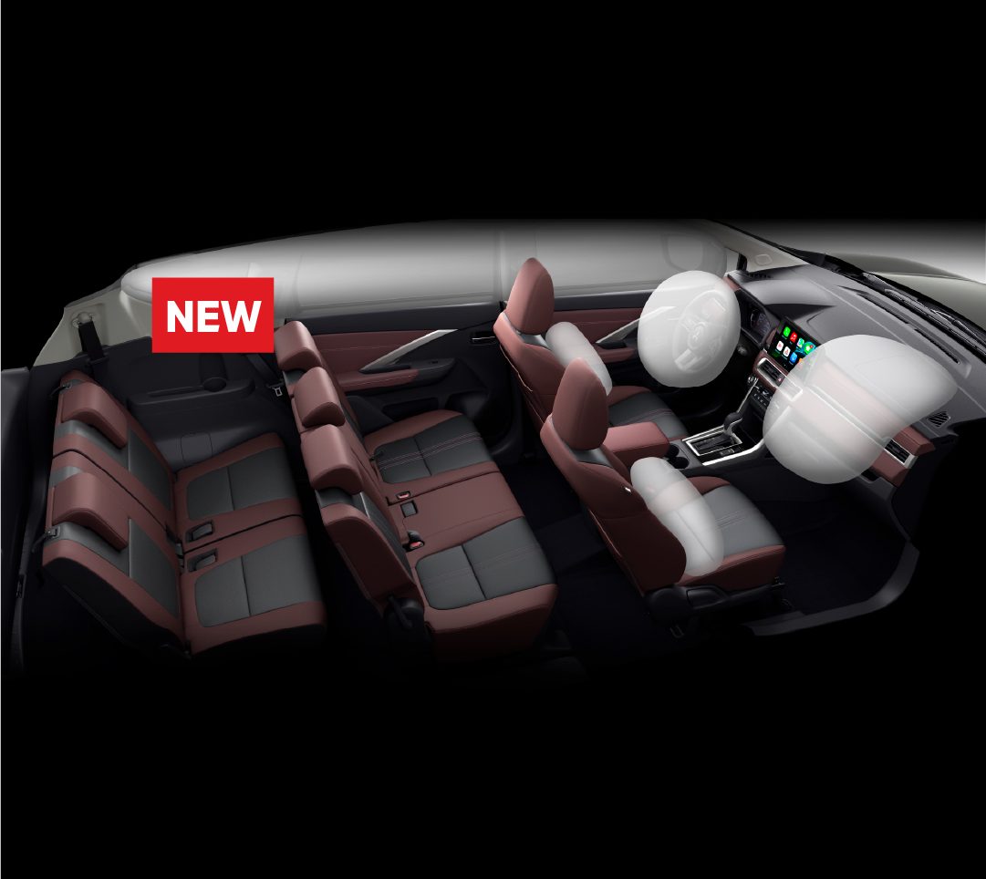 Hệ thống 6 túi khí an toàn trên Mitsubishi Xpander Cross