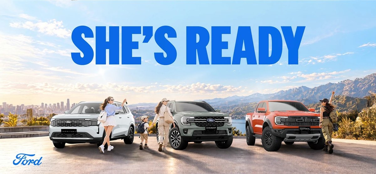 Chiến dịch She’s Ready của Ford Việt Nam dịp 20/10 với ba dòng xe Territory, Everest và Ranger Raptor