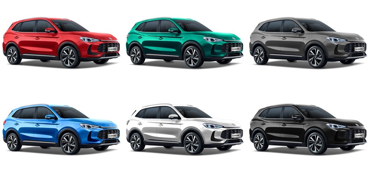 Sáu màu ngoại thất của All New MG ZS