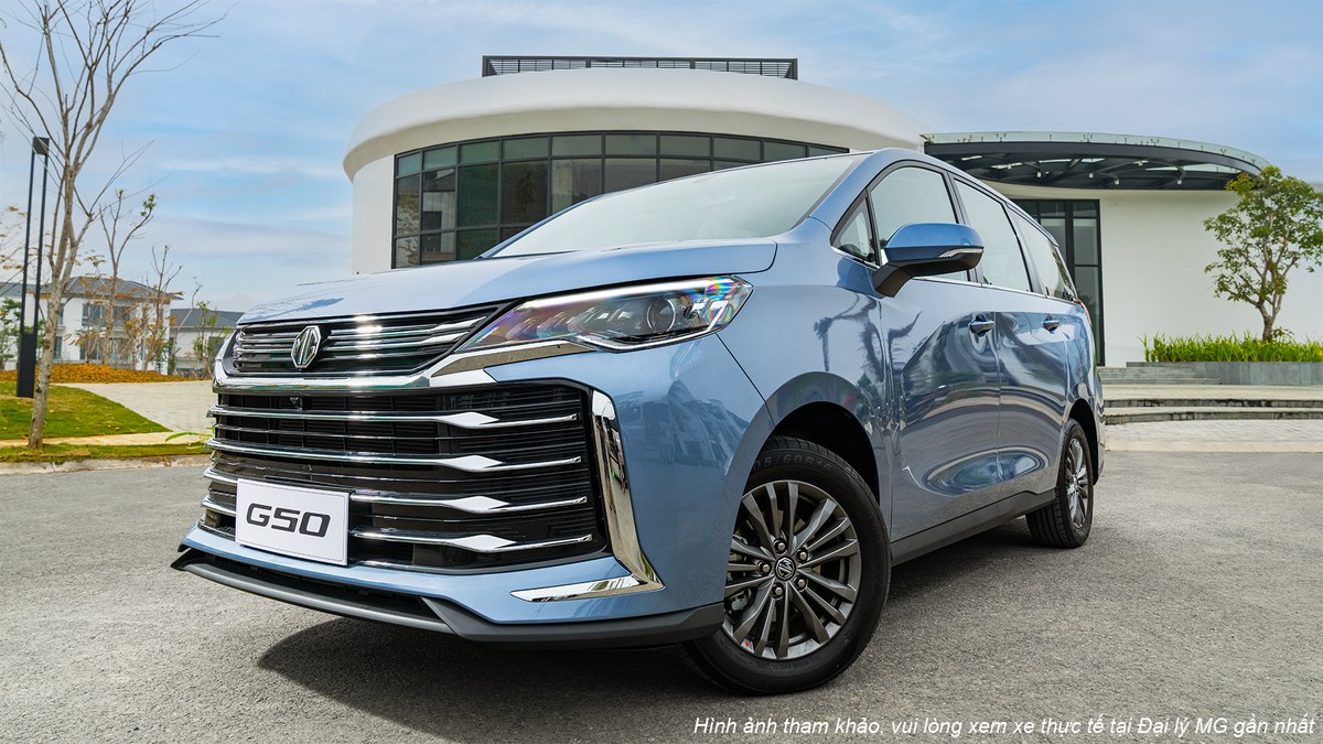 Đầu xe MG G50 với lưới tản nhiệt nhiều thanh ngang
